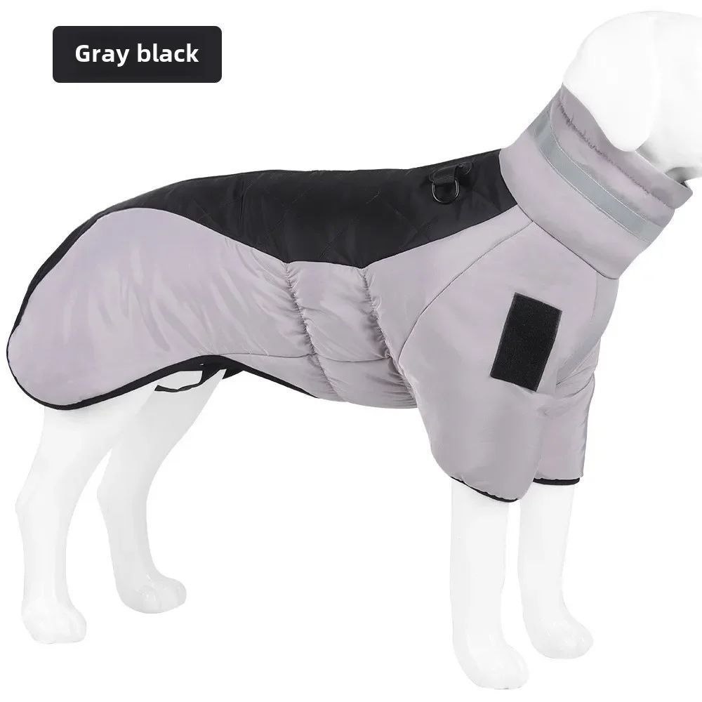 Reflective winter dog coat, view 6