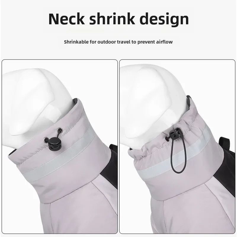 Reflective winter dog coat, view 8