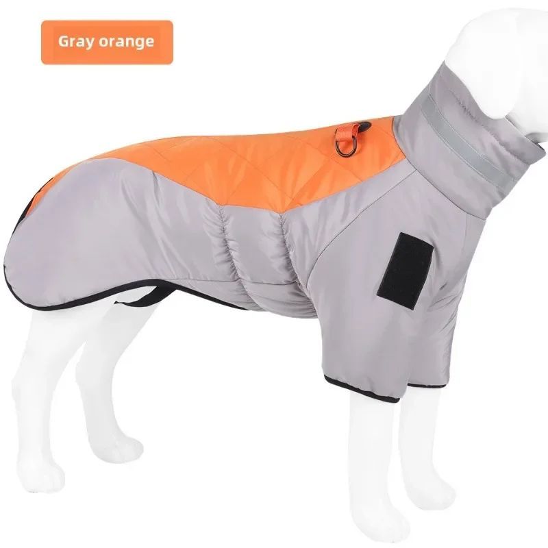 Reflective winter dog coat, view 3