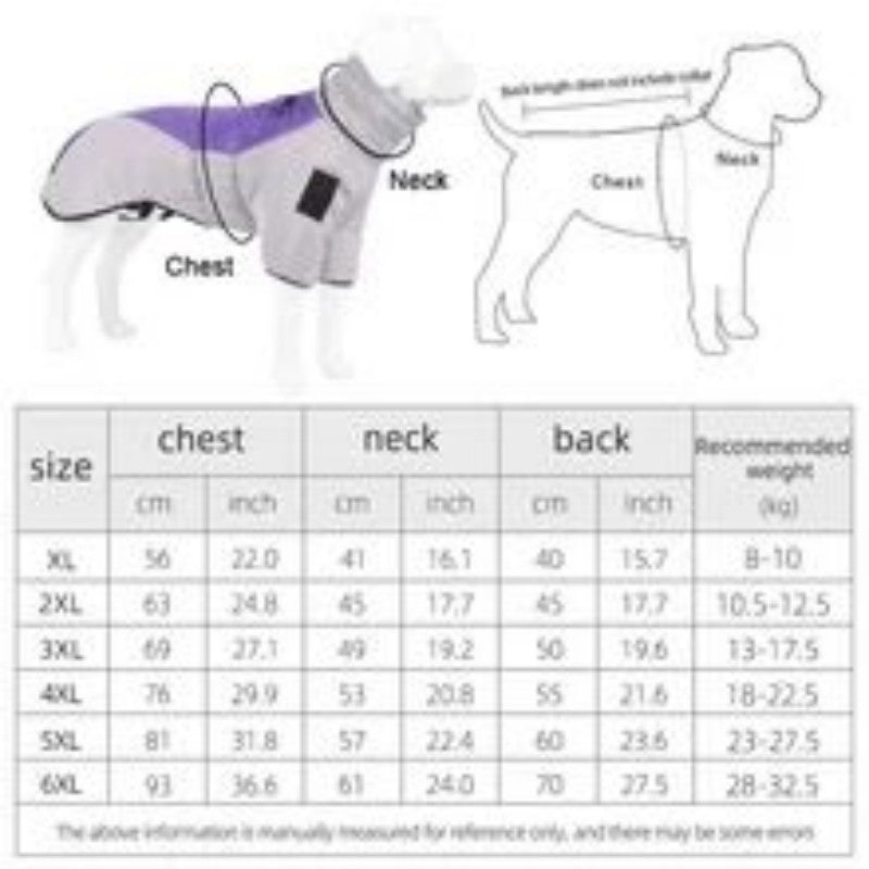 Reflective winter dog coat, view 7
