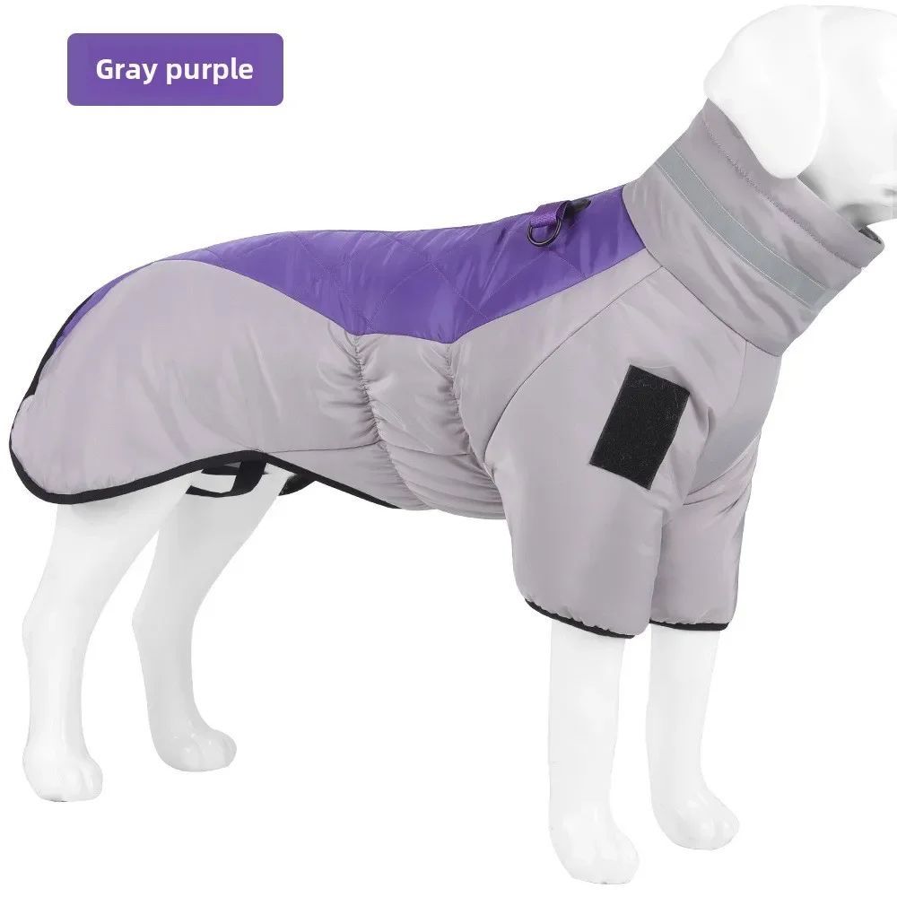 Reflective winter dog coat, view 9